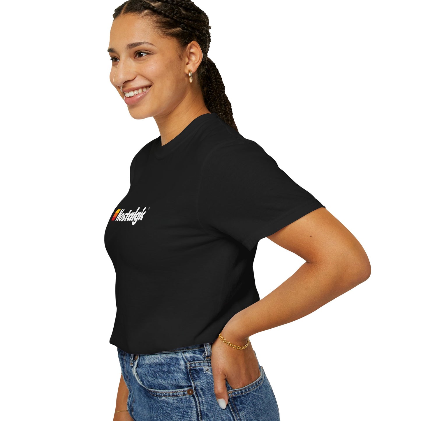 Nostalgic® Unisex Garment-Dyed Black T-Shirt - Comfort Colors