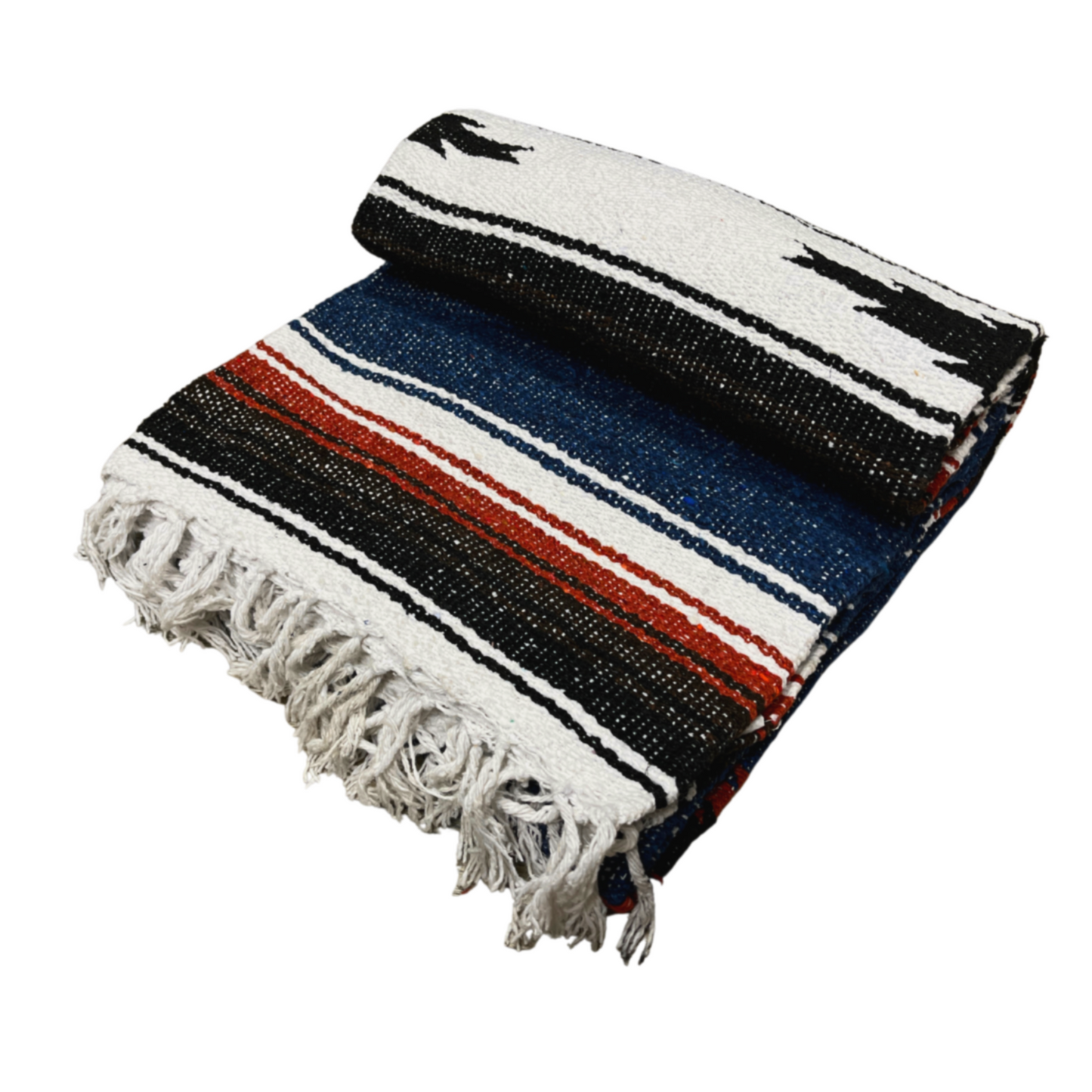 Blue Harvest Moon Diamond Baja Blanket