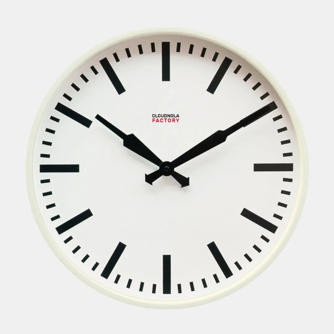 Vintage White Wall Clock - 16"