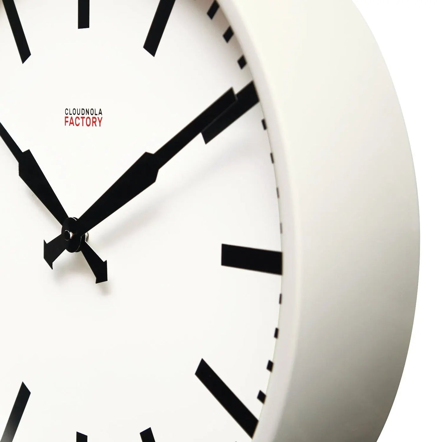 Vintage White Wall Clock - 16"