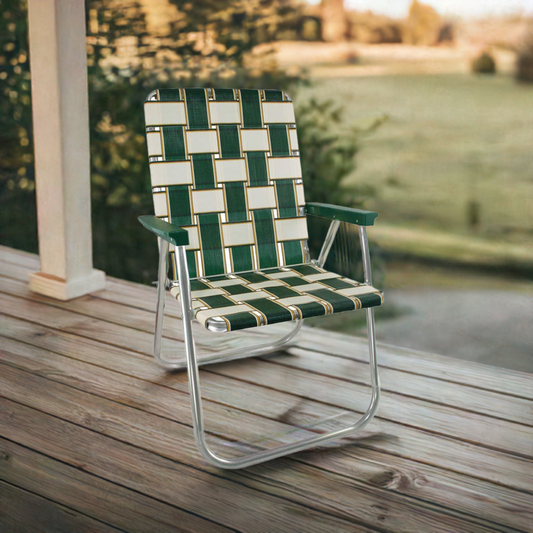 Charleston Retro Lawn Chair - 70s/80s Aluminum Chair