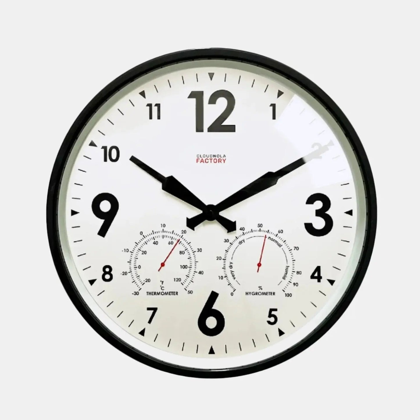 Vintage Indoor or Outdoor Clock and Thermometer