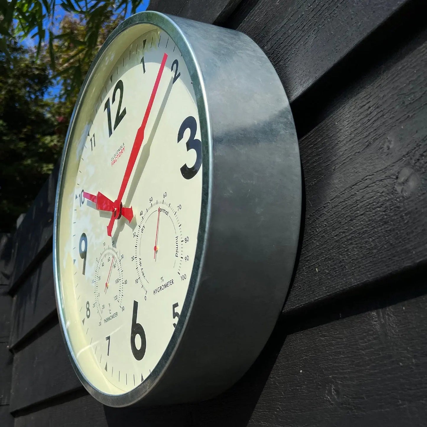 Industrial Vintage 18" Indoor or Outdoor Clock