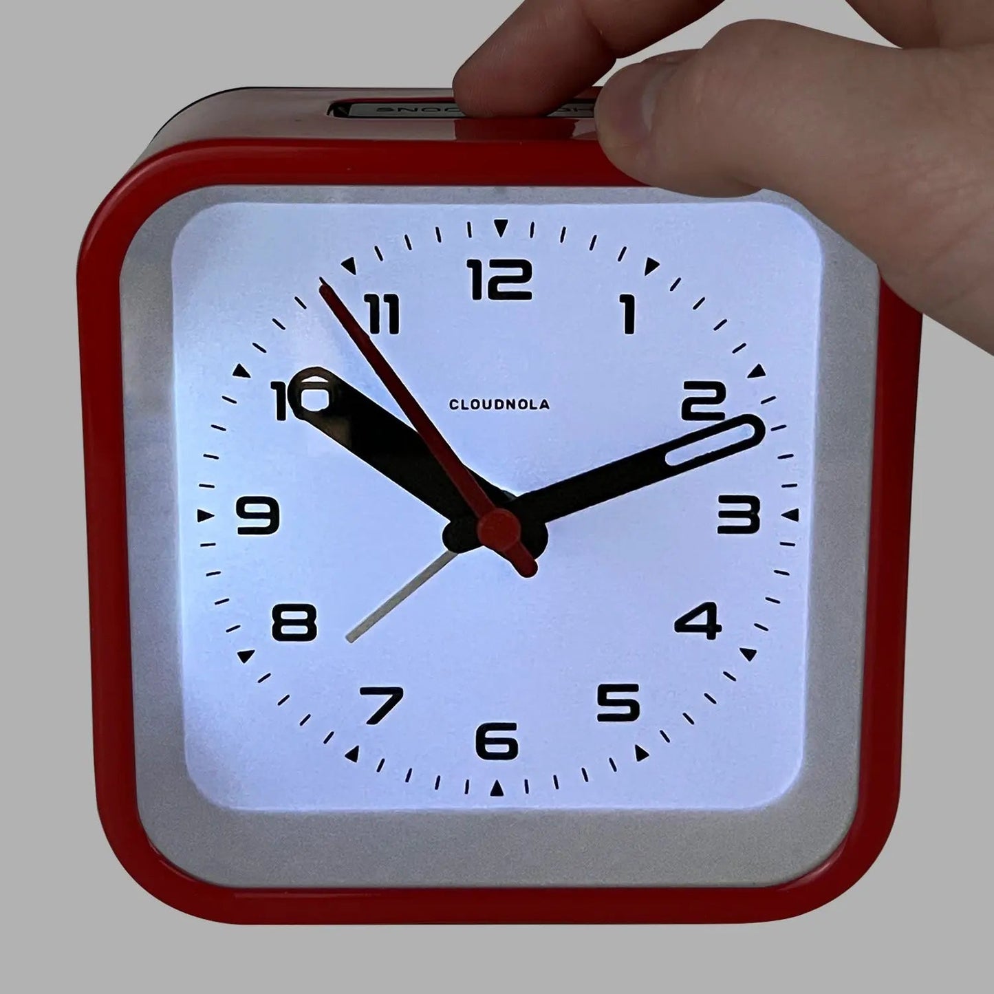 Railway Red – Red Alarm Clock | Cloudnola
