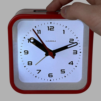 Railway Red – Red Alarm Clock | Cloudnola