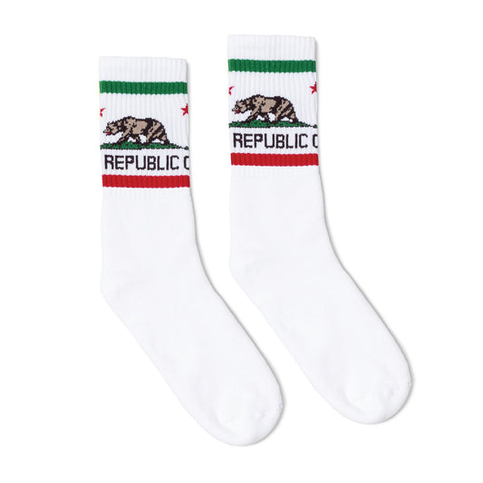 Cali Bear Socks | White