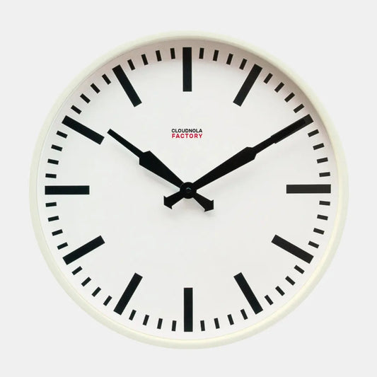 Vintage White Wall Clock - 16"