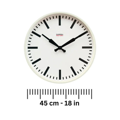 Vintage White Wall Clock - 16"