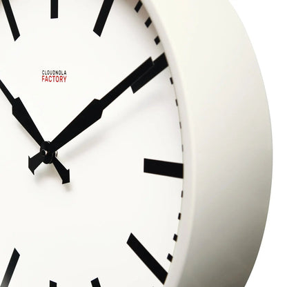 Vintage White Wall Clock - 16"