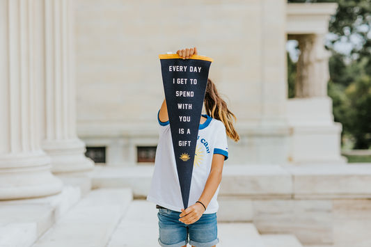 Every Day is a Gift Pennant •  Kelle Hampton x Oxford Pennant